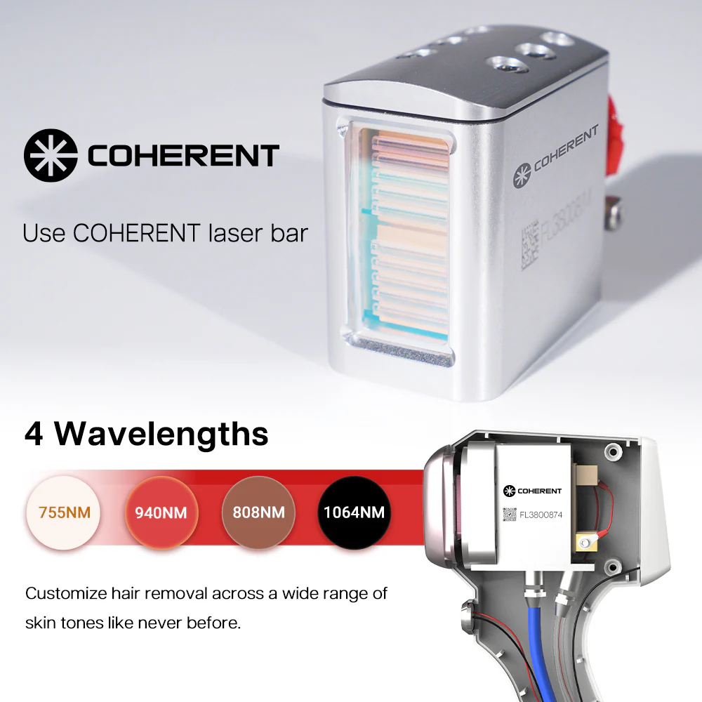 Coherent laser bar 755nm 940nm 808nm 1064nm